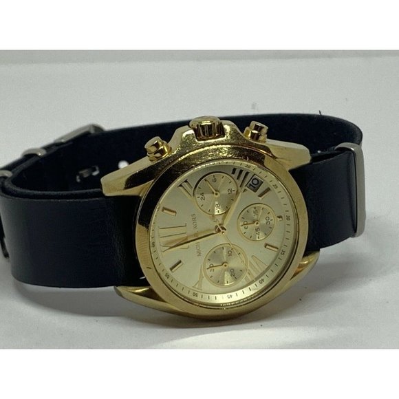 Michael Kors MK5798 Women Black Leather Analog Cha main image 11